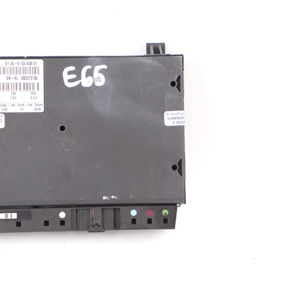 BMW E65 Moduł Sterownik Fotela Przód ECU 913463601