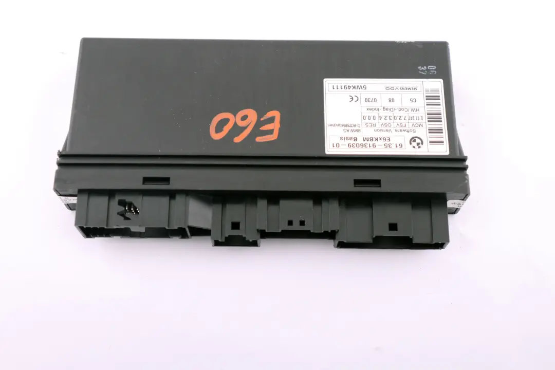 BMW 5 6 Series E60 E60N E63 E63N Body Control Module ECU Control Unit 9136039