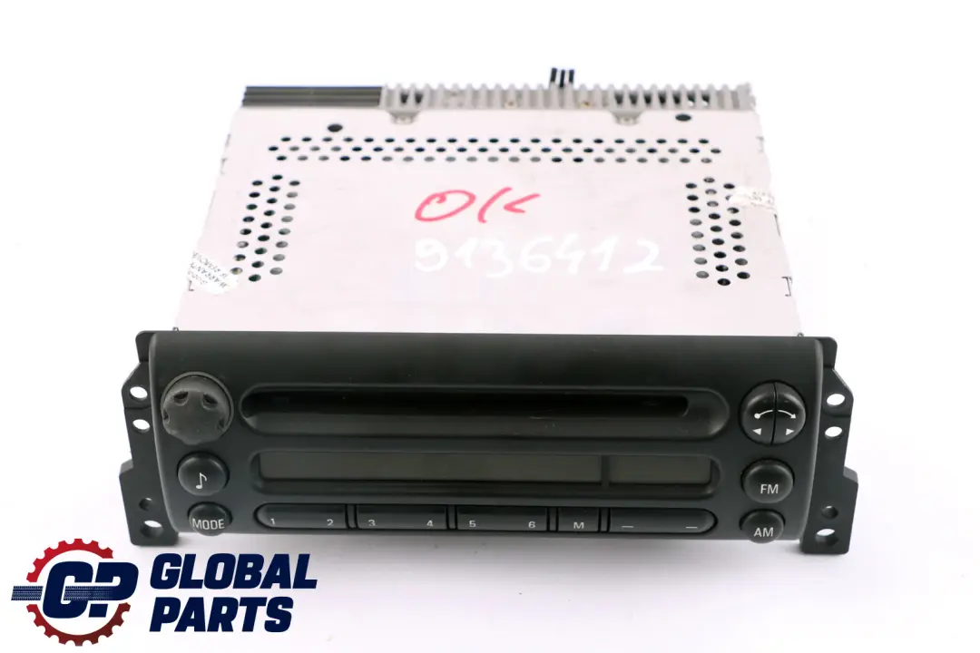 Mini Cooper One R50 R52 R53 Radio Boost CD Player Control Unit Head 9136412