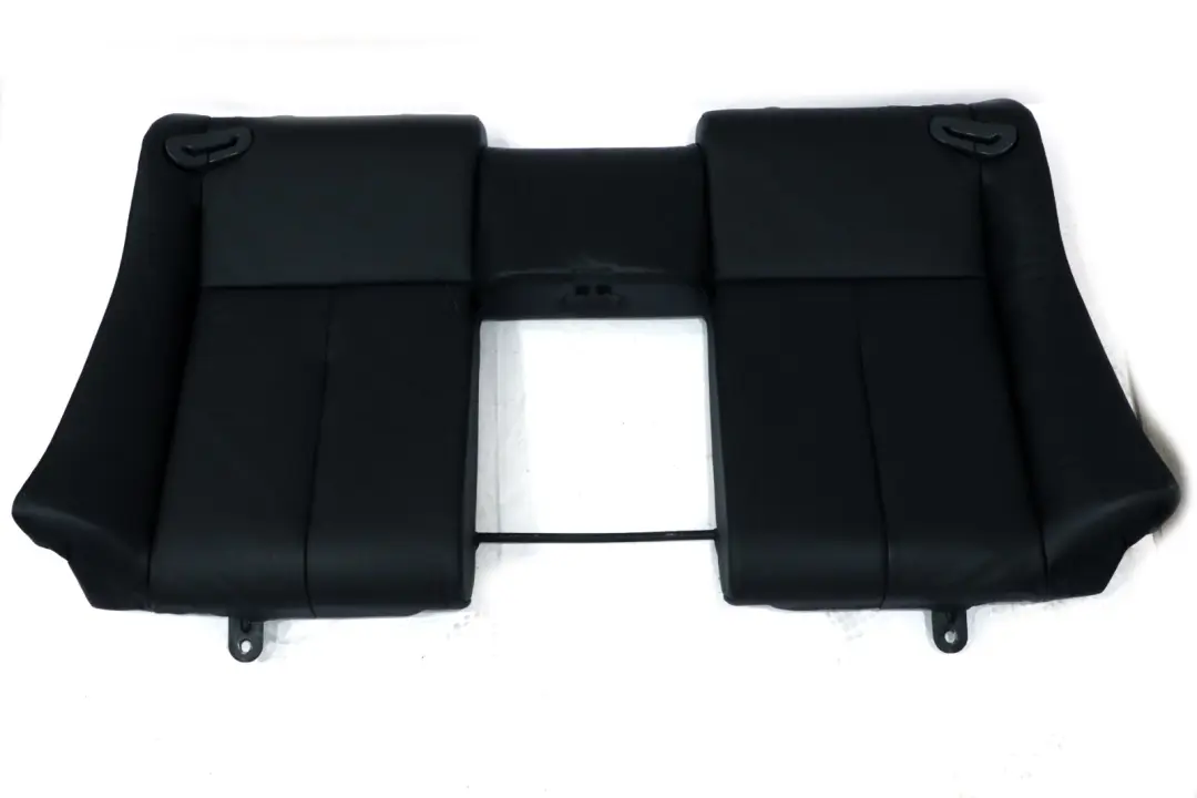 BMW E63 E64 Cuero Negro Funda Asiento Trasero Respaldo