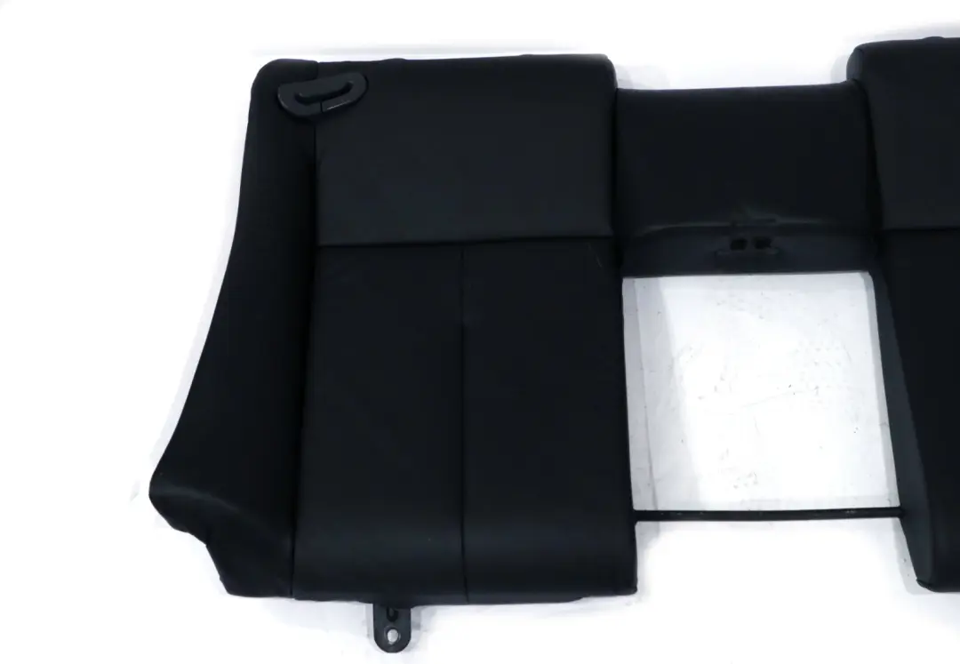 BMW E63 E64 Cuero Negro Funda Asiento Trasero Respaldo