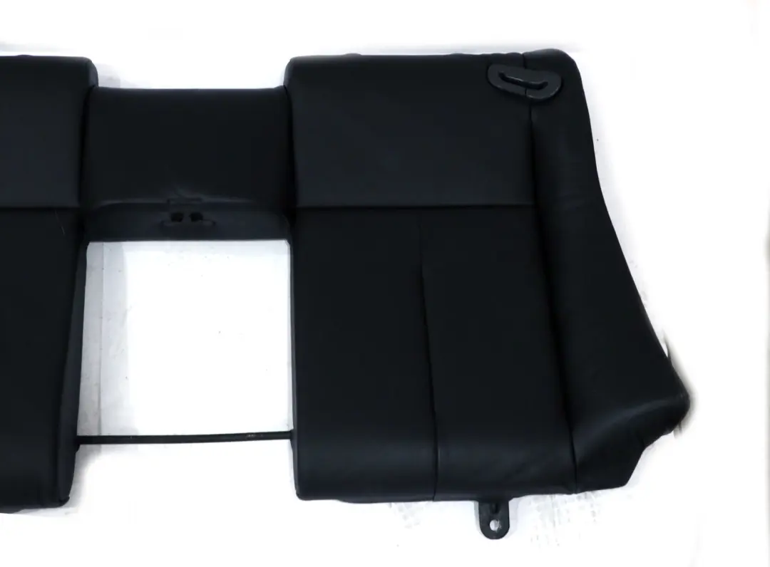 BMW E63 E64 Cuero Negro Funda Asiento Trasero Respaldo