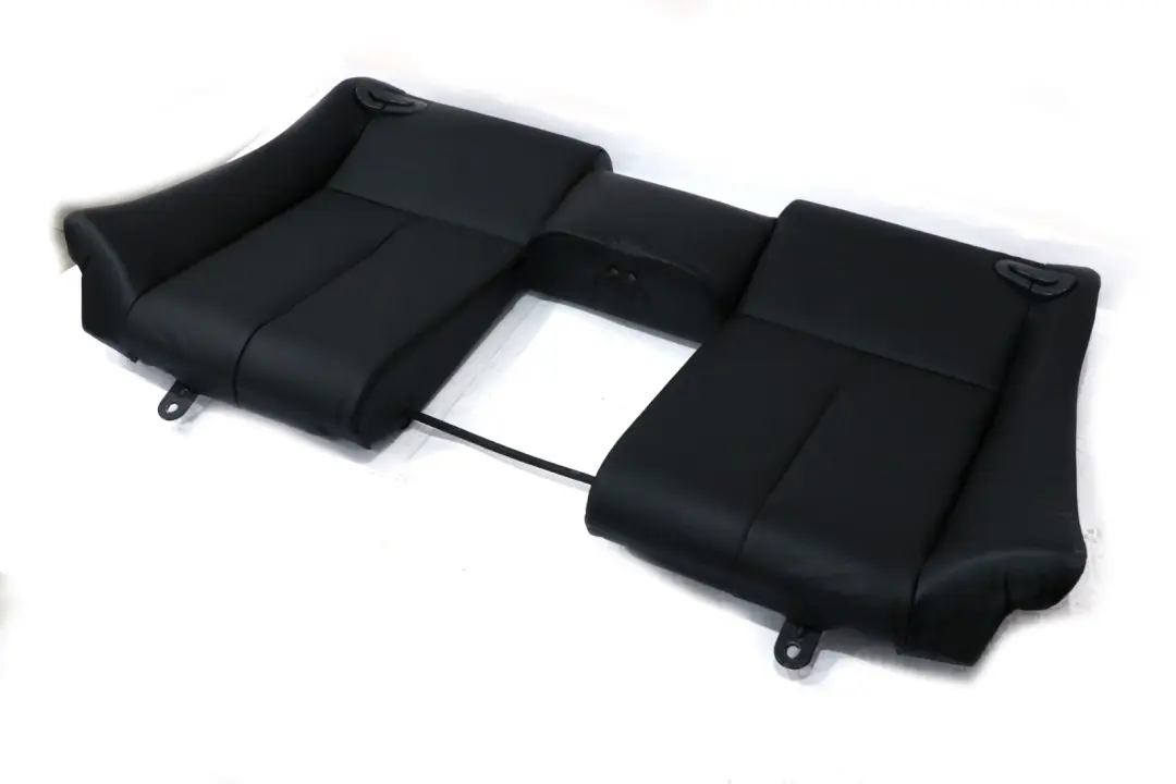 BMW E63 E64 Cuero Negro Funda Asiento Trasero Respaldo