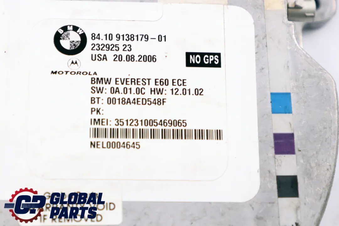 BMW 5 E61 E63 E70 Telematica Bluetooth Unidad De Control Modulo 9138179