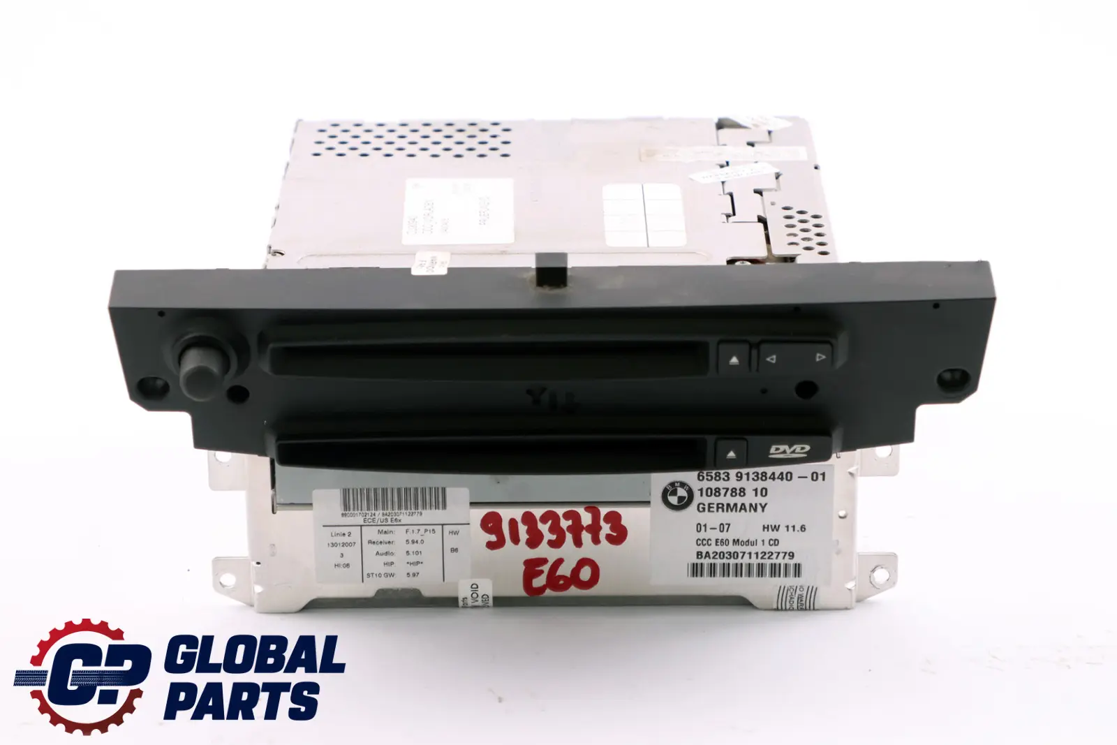 BMW E60 E61 CCC CD Profesional Sistema Navegación Controlador 9138440