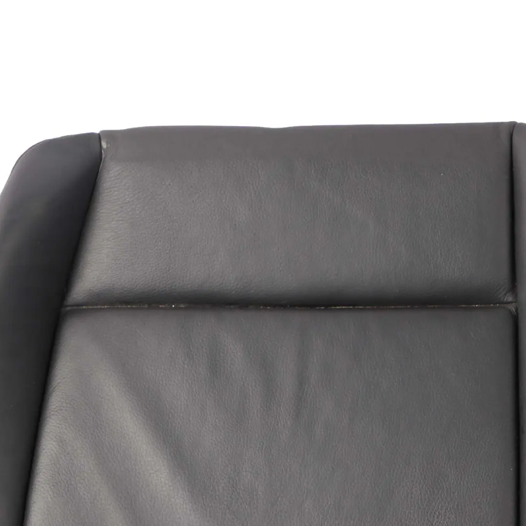 BMW E88 Asiento Trasero Banco Cabrio Convertible Funda Sofa Cuero Boston Negro