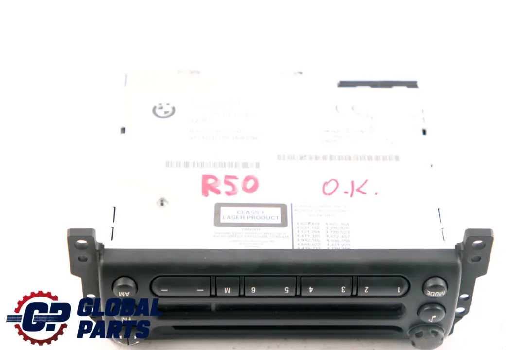 BMW Mini Cooper One R50 R52 R53 Radio Boost CD Player Unit Head 9142414