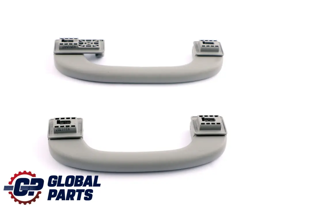 BMW 3 5 Series E60 E90 E92 Front Rear Grey Interior Grab Handle Set