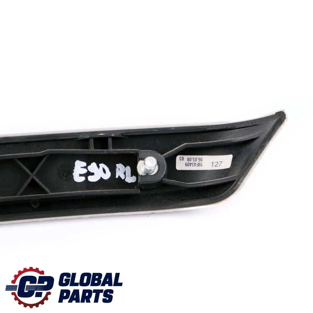 BMW 3 Series 4 E90 Aluminium Decor Strip Trim Rear Left Door N/S Glacier Silver