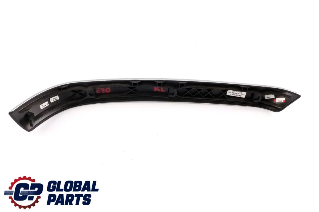 BMW 3 Series E90 Aluminium Strip Trim Rear Left Door N/S Glacier Silber Silver