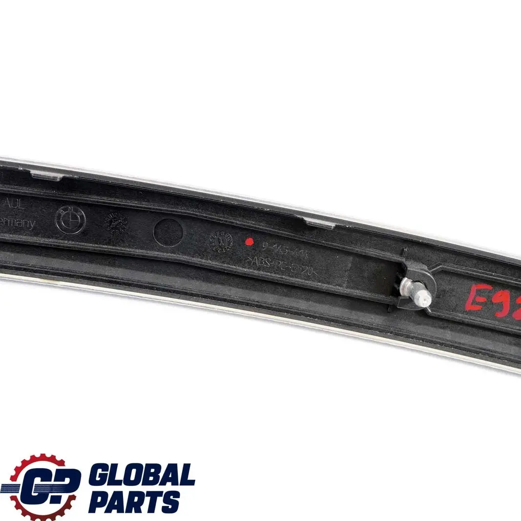 BMW E92 E93 Alu Decor Strip Puerta Trasera Derecha Glacier Silber Silver