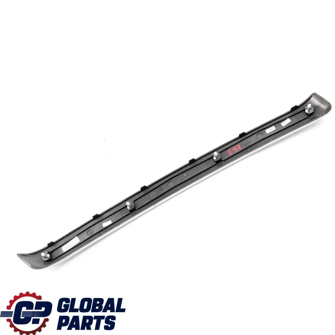 BMW E92 E93 Alu Decor Strip Rear Right O/S Door Glacier Silber Silver