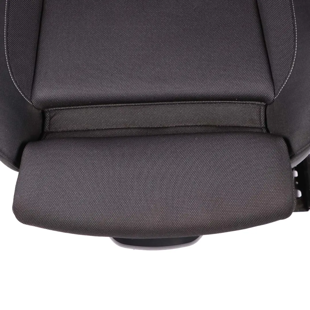 BMW E88 Convertible Heated Front Left N/S Side Sport Seat Black Fabric Network