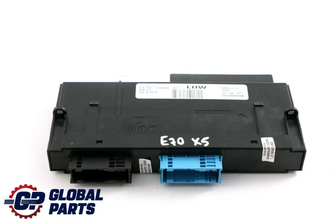 BMW X5 E70 ECU Body Control Module Unit JBBFEII PL4 LOW 9146036