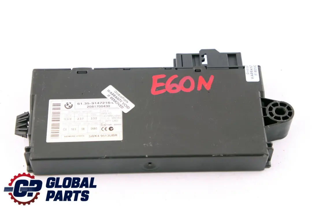 BMW E60 E87 E90 CAS 3 ECU Unidad de Control Módulo de Lectura de Llaves 9147216