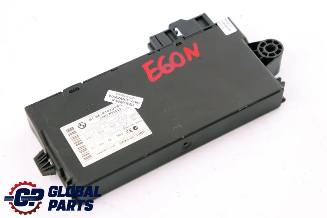 BMW E60 E87 E90 CAS 3 ECU Unidad de Control Módulo de Lectura de Llaves 9147216