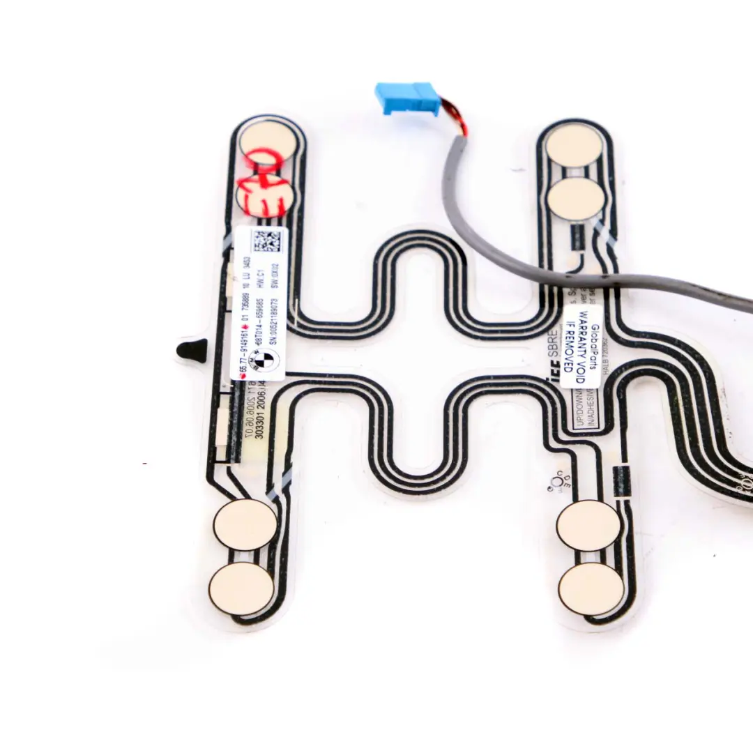 BMW X5 X6 Serie E70 E71 Vordersitz Belegung Sensor Matte 9149161