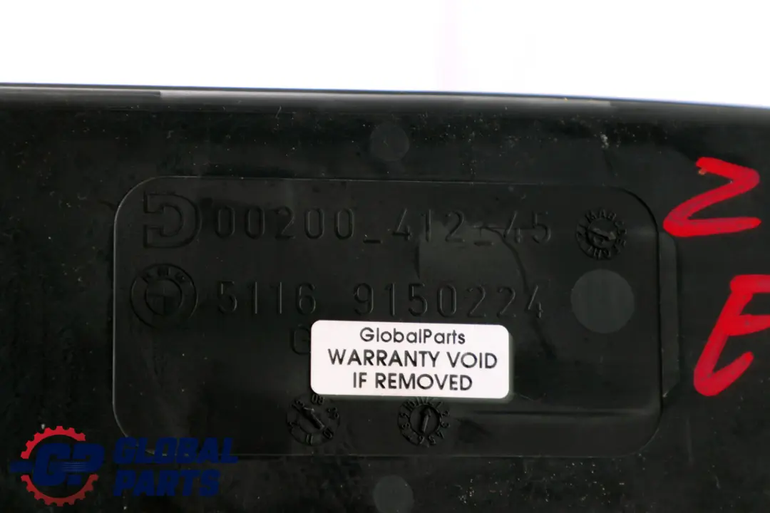 BMW Z4 er E89 Einlegematte Telefon Ablagefächer 9150224 51169150224