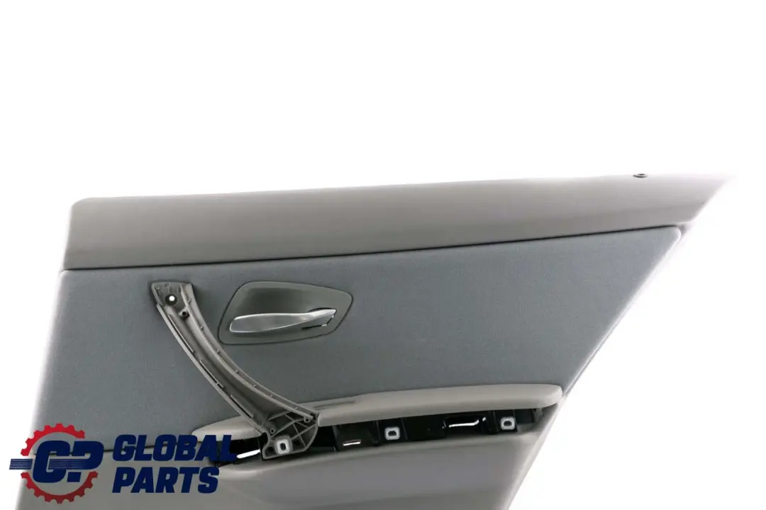 BMW E90 Trasera Derecha O / S Tarjeta De Puerta Forro Tela Gris Panel De Ajuste