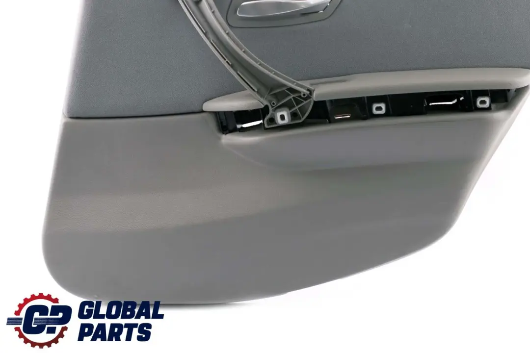 BMW E90 Trasera Derecha O / S Tarjeta De Puerta Forro Tela Gris Panel De Ajuste