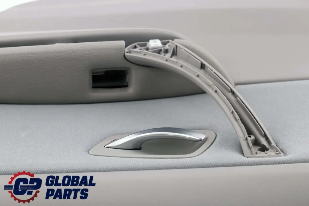 BMW E90 Trasera Derecha O / S Tarjeta De Puerta Forro Tela Gris Panel De Ajuste