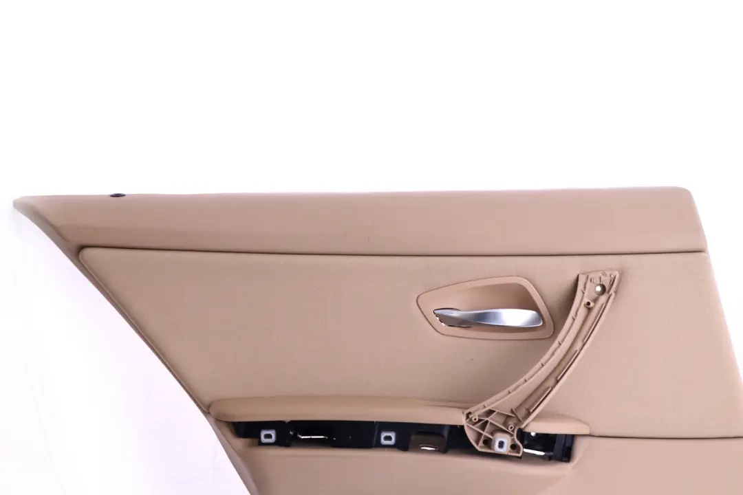 BMW 3 Series E90 Rear Left N/S Beige Door Card Lining Cloth Trim Panel