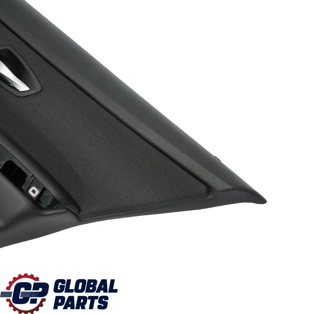 BMW E90 Trasera Derecha O / S Tarjeta De Puerta De tela Citrus Negro Trim Panel