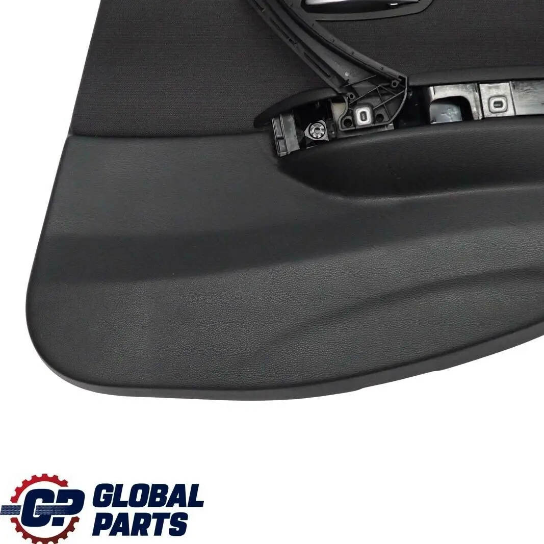 BMW E90 Trasera Derecha O / S Tarjeta De Puerta De tela Citrus Negro Trim Panel