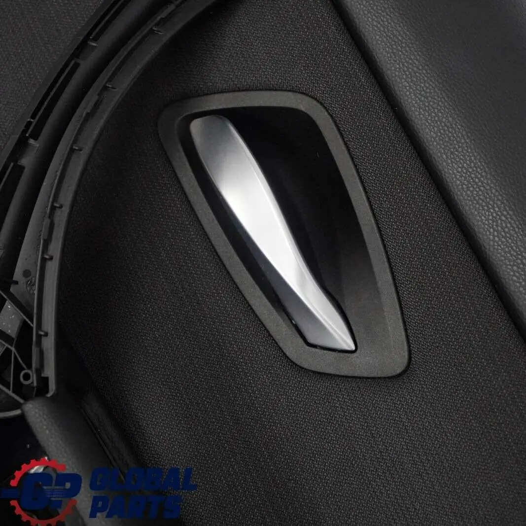 BMW E90 Trasera Derecha O / S Tarjeta De Puerta De tela Citrus Negro Trim Panel