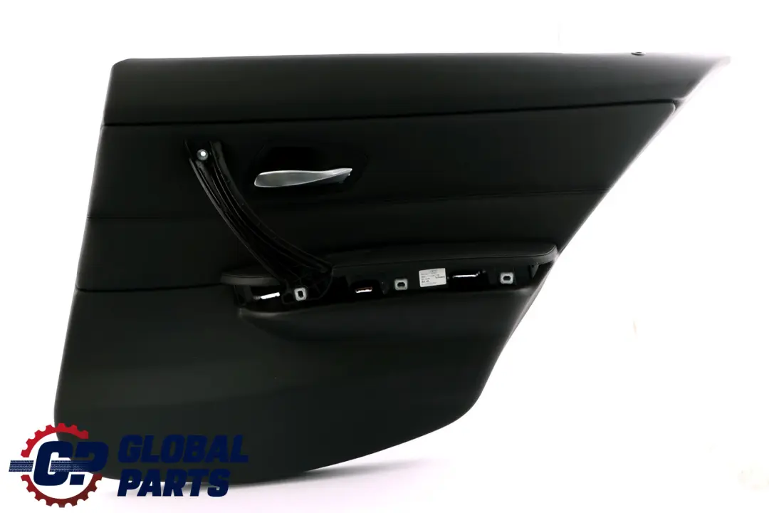 BMW E90 Forro De La tarjeta De puerta De cuero negro del panel trasero derecho S