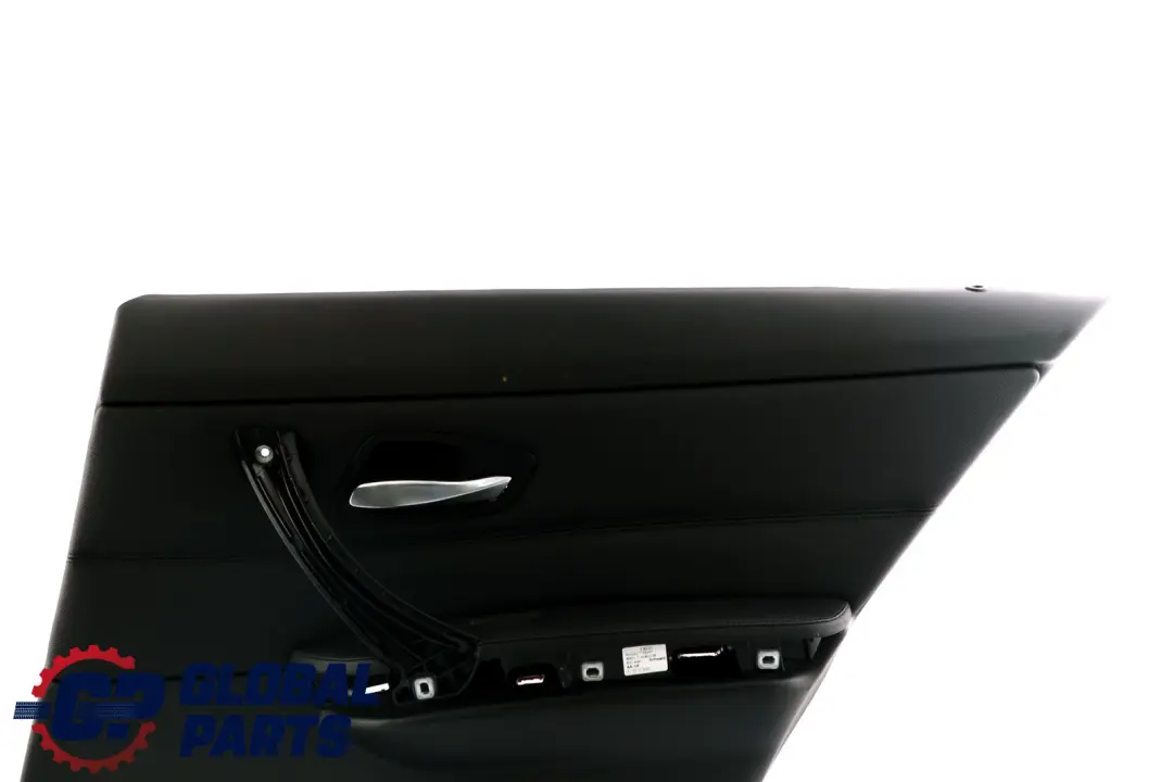 BMW E90 Forro De La tarjeta De puerta De cuero negro del panel trasero derecho S