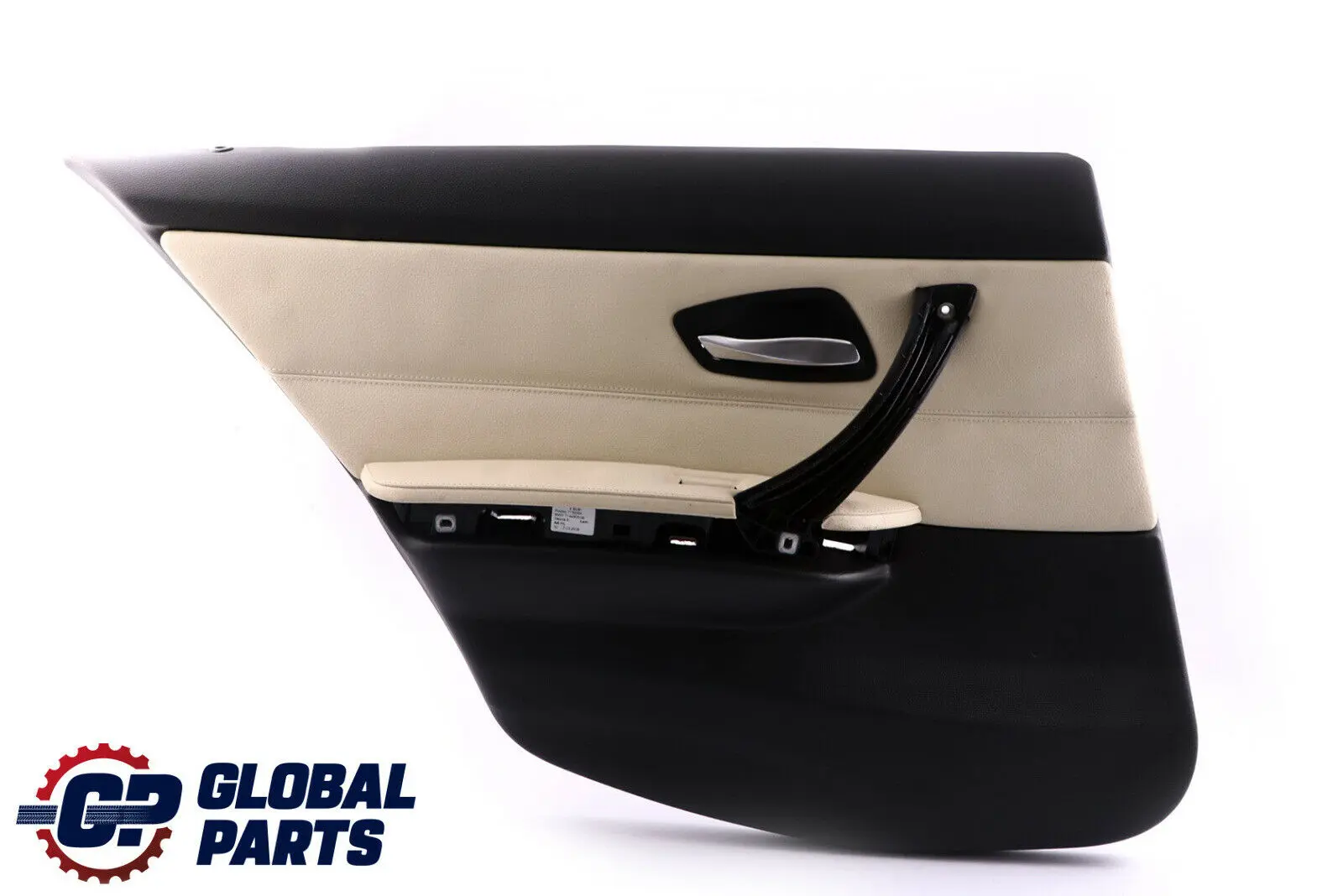 BMW E90 Rear Left Door Card Lining Lemon Leather Trim Panel