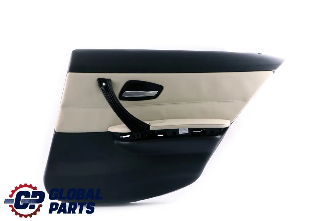 BMW E90 Trasera Derecha Tarjeta de Puerta Forro Cuero Limón Panel Trim