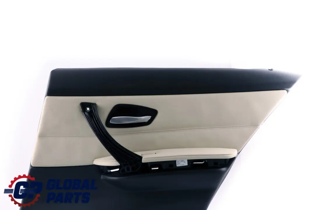 BMW E90 Trasera Derecha Tarjeta de Puerta Forro Cuero Limón Panel Trim