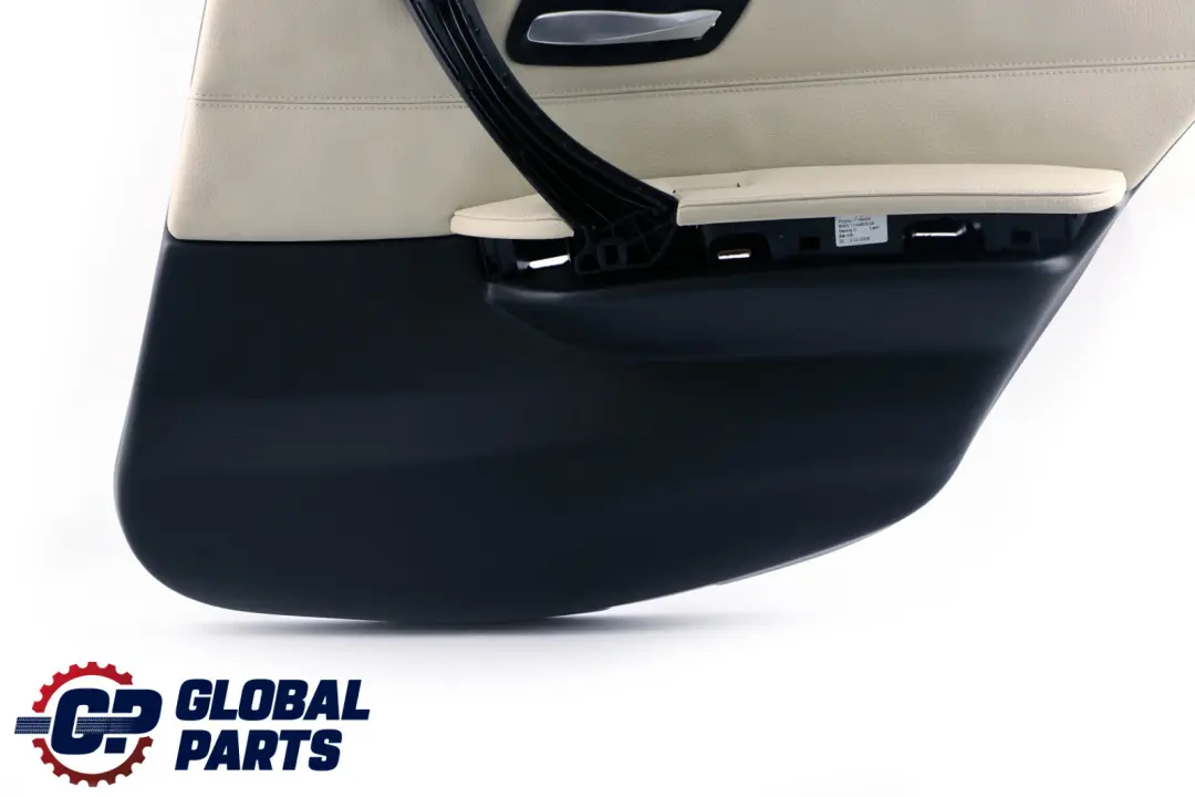 BMW E90 Trasera Derecha Tarjeta de Puerta Forro Cuero Limón Panel Trim