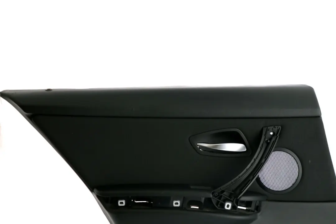 BMW E90 E91 Negro Tela Trasera Izquierda Tarjeta Puerta Forro Embellecedor Panel