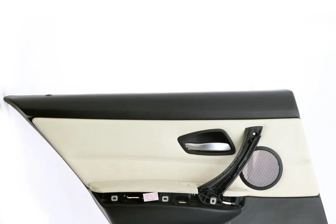 BMW 3 Series E90 E91 Rear Left N/S Door Card Leather Lemon Trim Panel