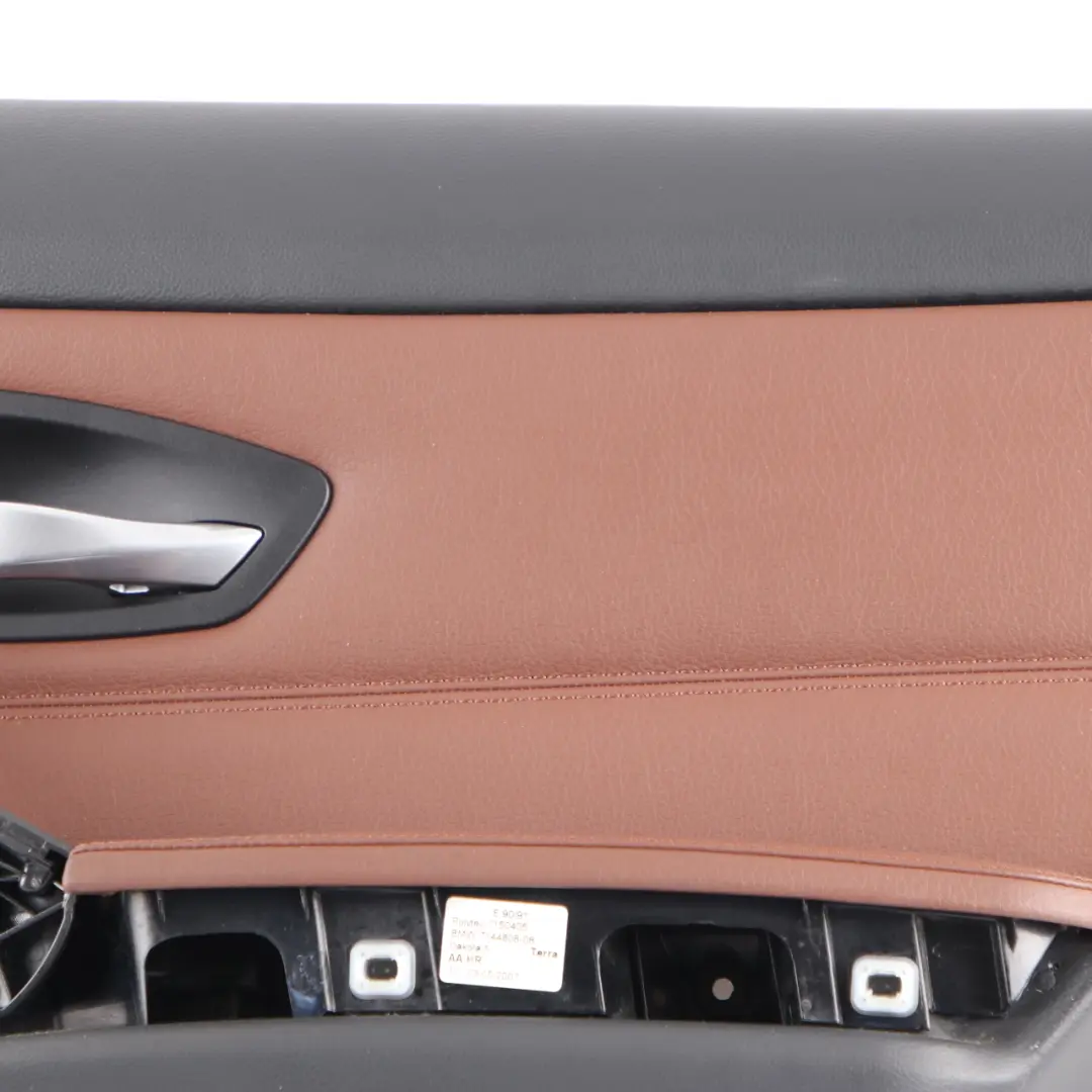Door Card BMW E90 E91 LCI Rear Right Door Panel HiFi O/S Leather Dakota Terra