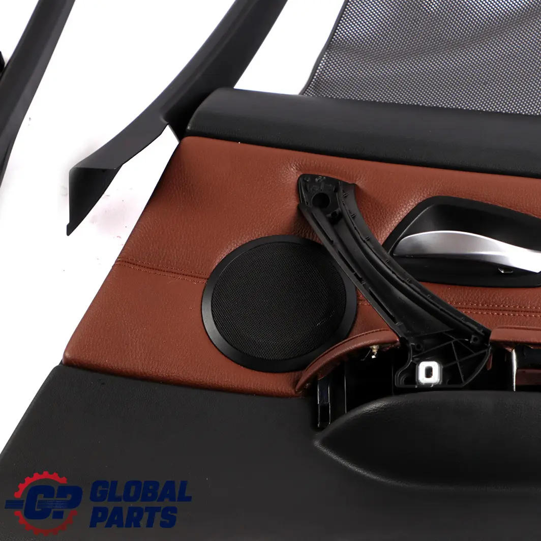 BMW 3 E90 Saloon Rear Left Right N/O/S Door Card Leather Terra Roller Blind Set