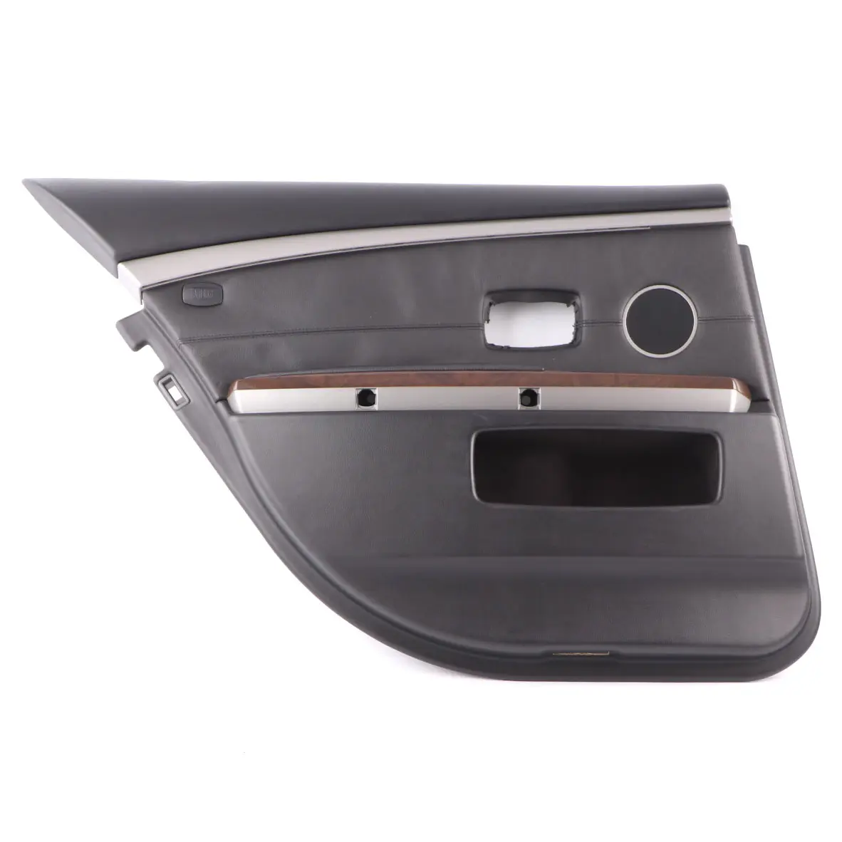 BMW E65 E66 Door Card Rear Left N/S Door Lining Trim Panel Black Leather Pearl