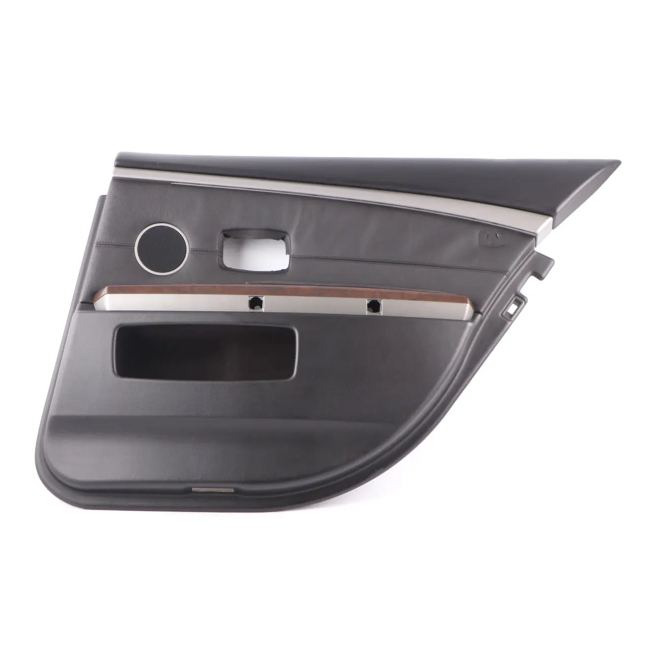 BMW E65 E66 Door Card Rear Right O/S Door Lining Trim Panel Black Leather Pearl