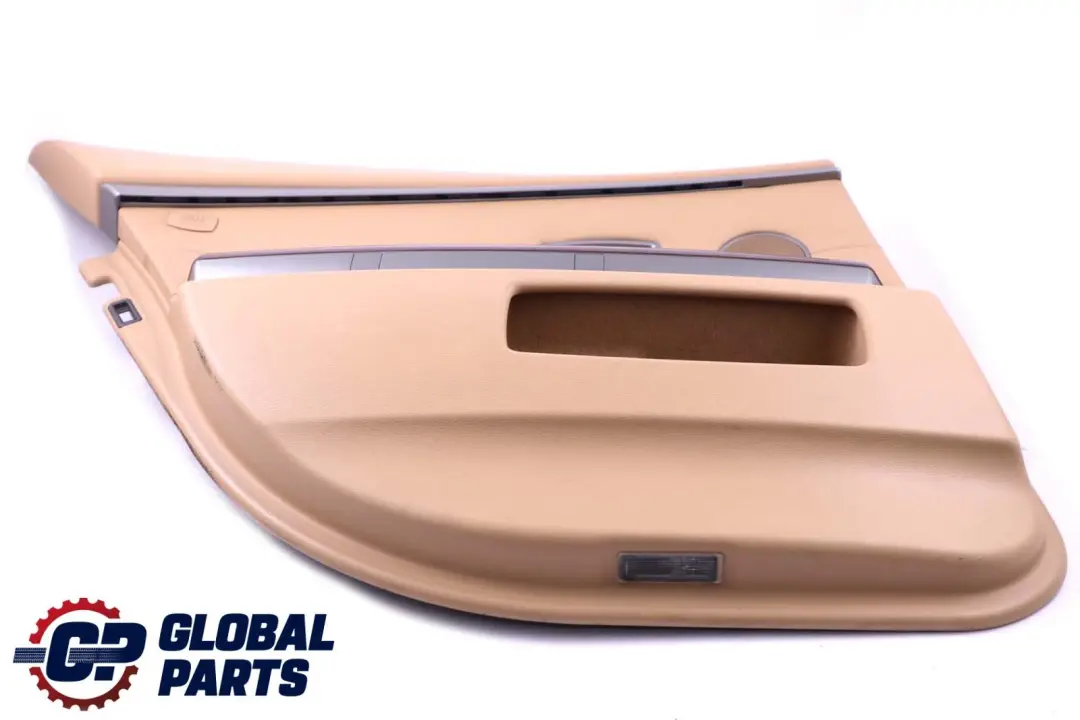 BMW 7 Beige E65 E66 Rear Left N/S Door Card Leather Beige Lining Trim