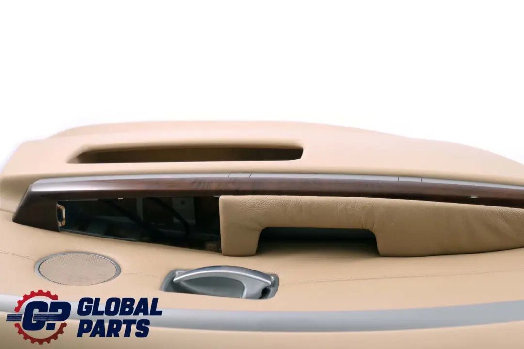 BMW 7 Beige E65 E66 Rear Left N/S Door Card Leather Beige Lining Trim