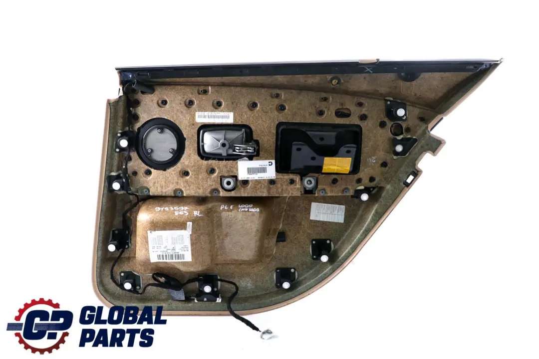 BMW 7 Beige E65 E66 Rear Left N/S Door Card Leather Beige Lining Trim