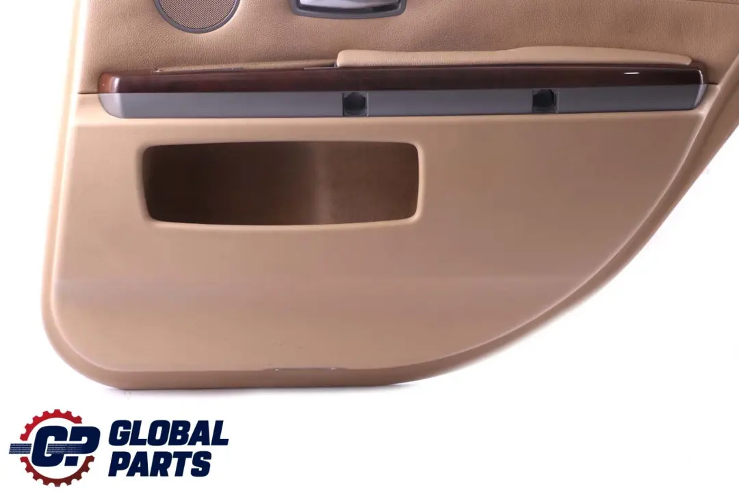 BMW Beige E65 E66 Trasera Derecha Tarjeta De Puerta De cuero Beige Forro Trim