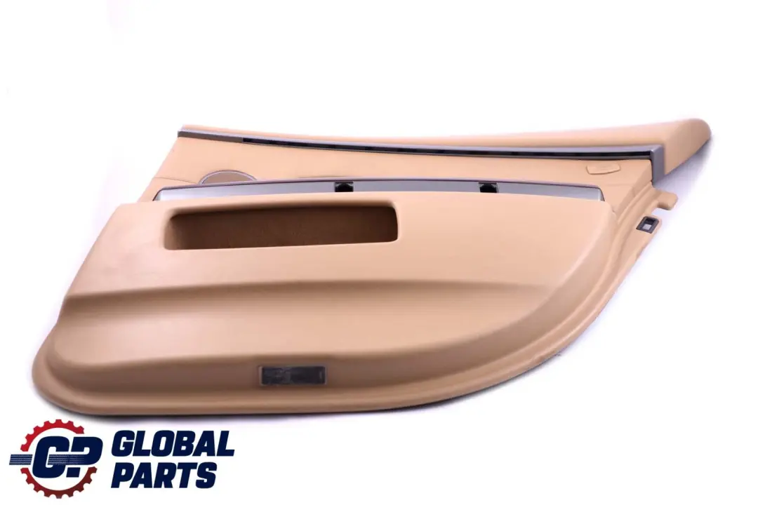 BMW Beige E65 E66 Trasera Derecha Tarjeta De Puerta De cuero Beige Forro Trim