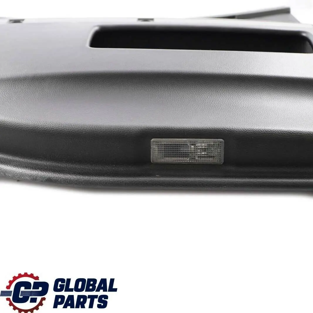 BMW E65 Rear Left Door Card Leather Pearl Black Lining Trim