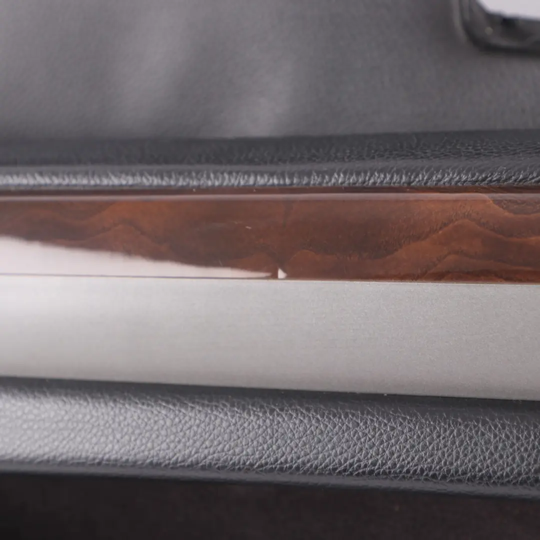 BMW E65 E66 Door Card Front Left N/S Door Lining Trim Leather Nasca Black