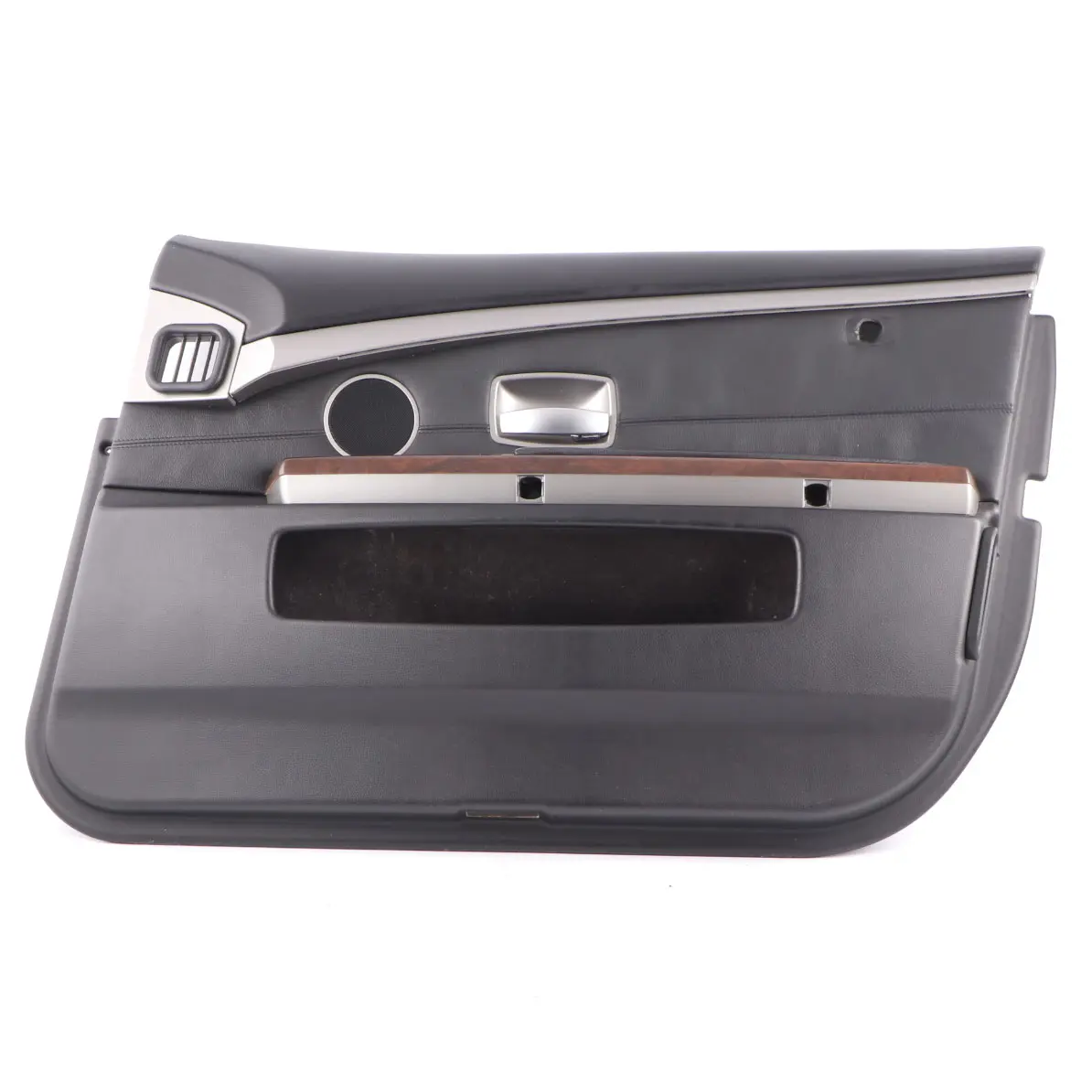 BMW E65 E66 Door Card Front Right O/S Leather Nasca Black Lining Trim