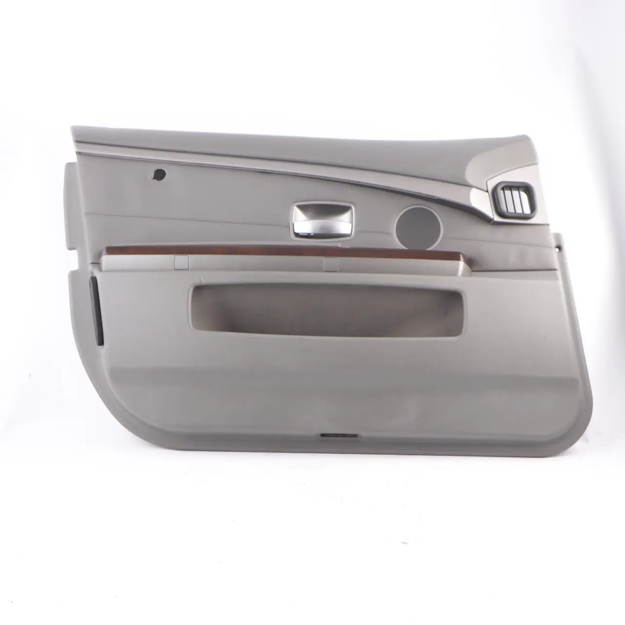 BMW E65 E66 Carte Porte Avant Panneau Doublure Porte Gauche Cuir Flanelle Gris